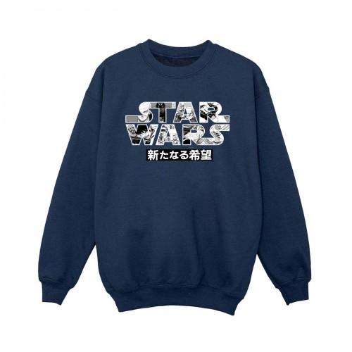 Star Wars jongens Japans logo sweatshirt