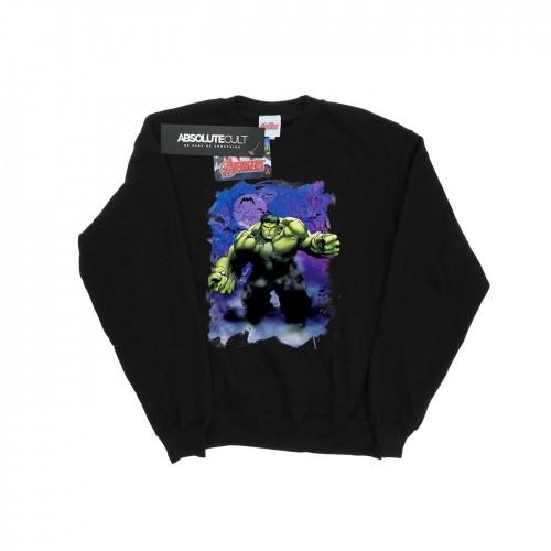 Marvel Girls Hulk Halloween Spooky Forest-sweatshirt