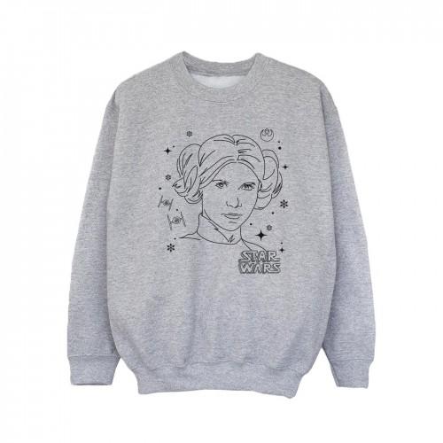 Star Wars Girls-aflevering IV: Een nieuw Hope Leia Christmas Sketch-sweatshirt