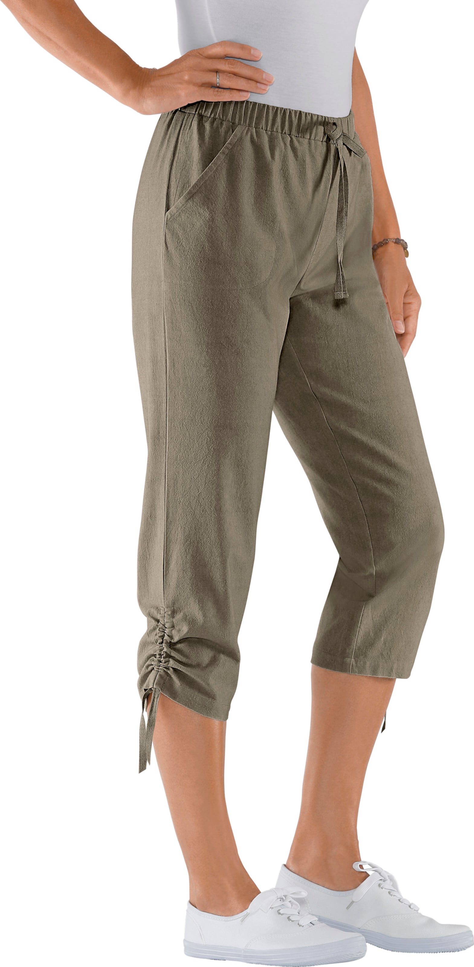 Your Look... for less! Dames Capribroek kaki Maat