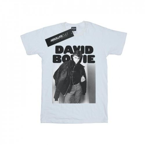 David Bowie meisjesjasje met foto katoenen T-shirt