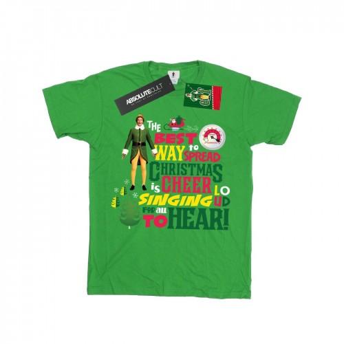 Elf meisjes kerst Cheer katoenen T-shirt