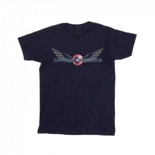 Marvel Girls Falcon en de Winter Soldier Captain America-logo katoenen T-shirt