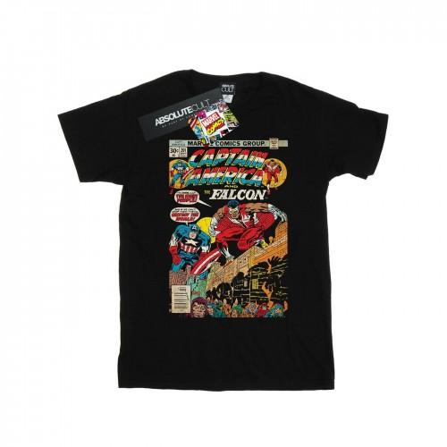 Marvel Girls Captain America en Falcon Comic Cover katoenen T-shirt