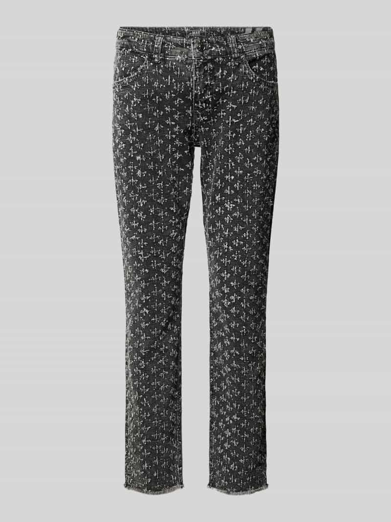 MAC Slim fit jeans met structuurmotief