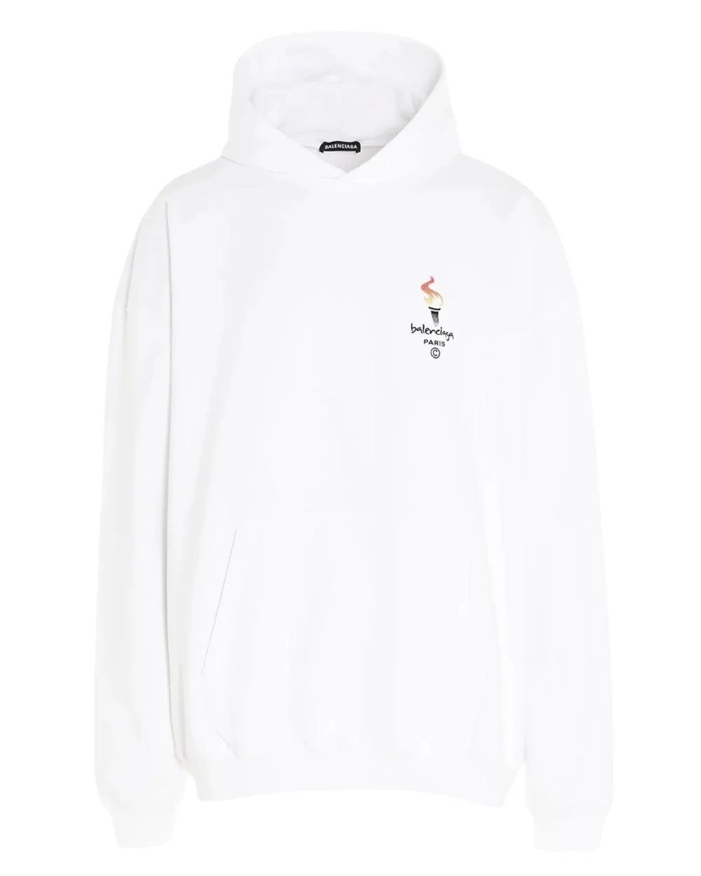 Balenciaga Paris olympic flame print wit oversized hoodie