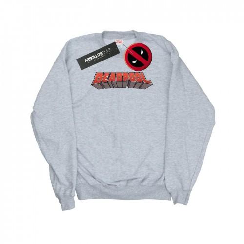 Marvel Deadpool-sweatshirt met tekstlogo voor heren