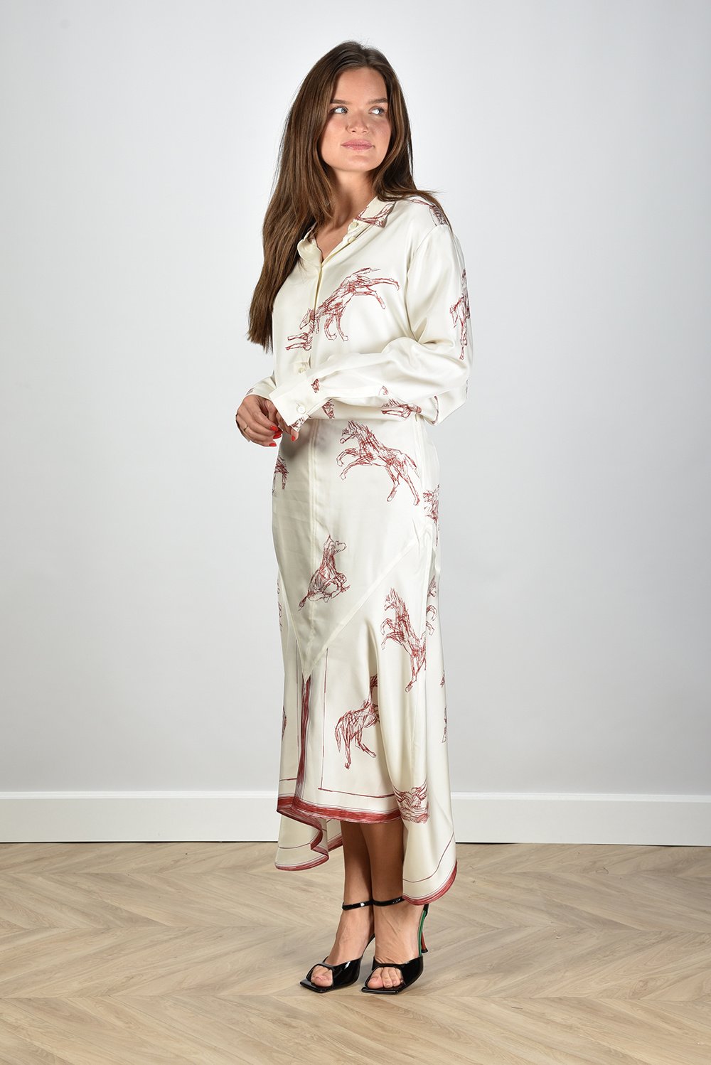 Rohe RÓHE rok met print creme