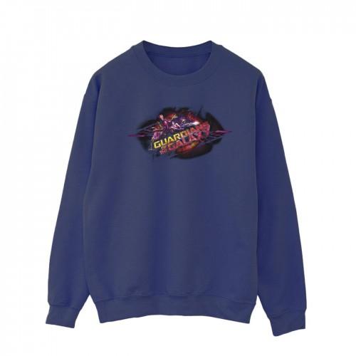 Marvel Heren Guardians of the Galaxy Group Pose Sweatshirt