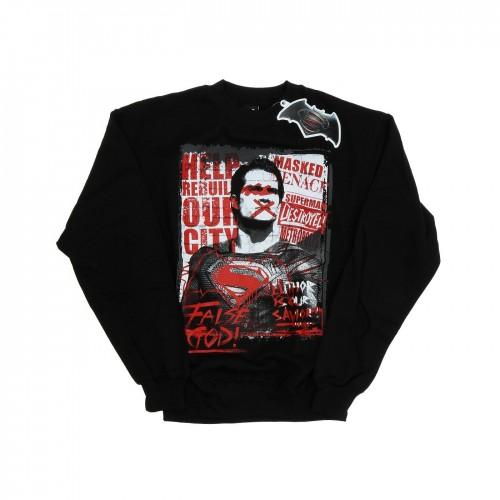 DC Comics Mens Batman v Superman False God Sweatshirt