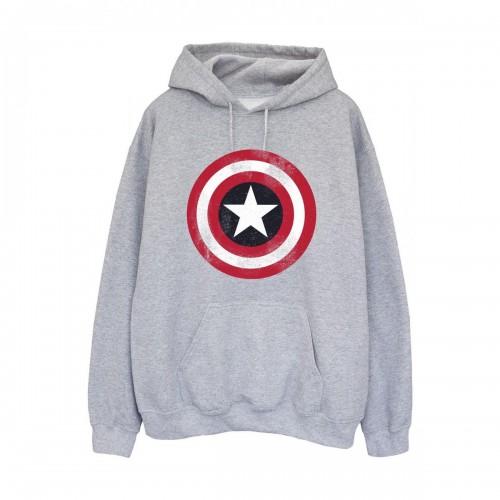 Captain America Distressed Shield-hoodie voor heren