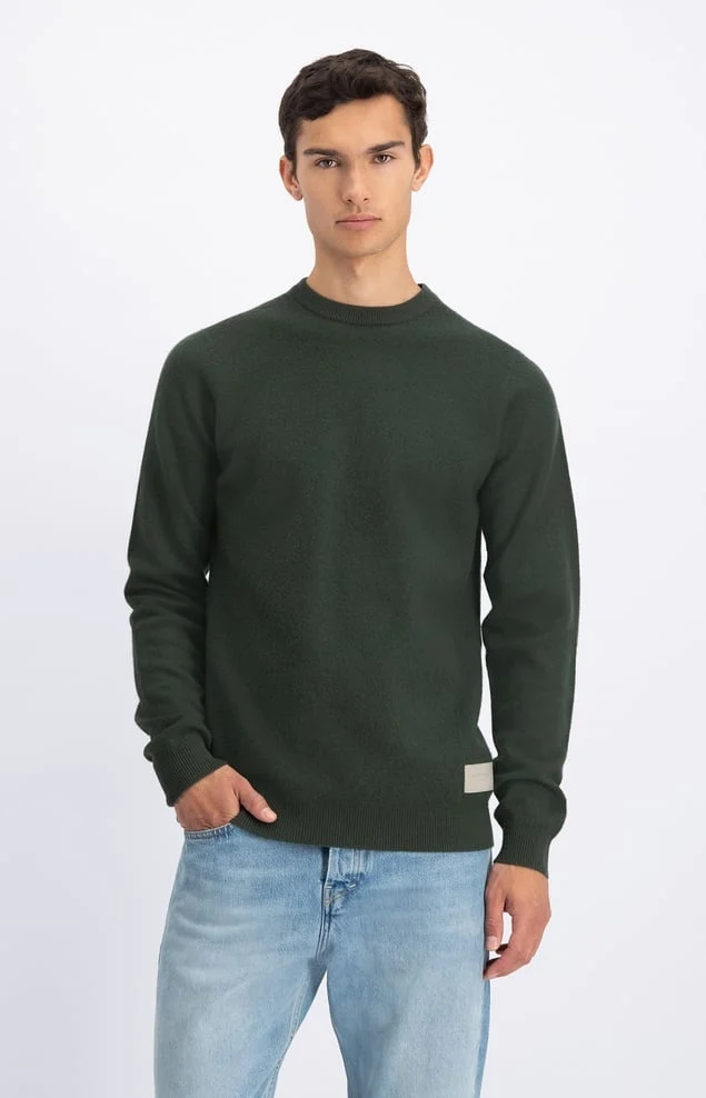 Law of the sea Syrinx boiled merino crewneck 2445014 thyme