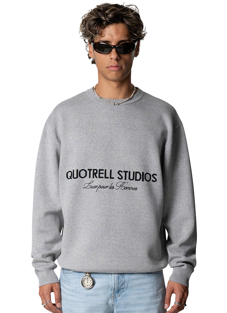 Quotrell Male Sweaters Studios Knitted Crewneck Sw53672