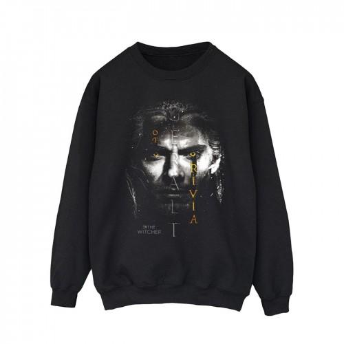 Pertemba FR - Apparel Netflix Heren The Witcher Geralt Glowing Eyes Sweatshirt