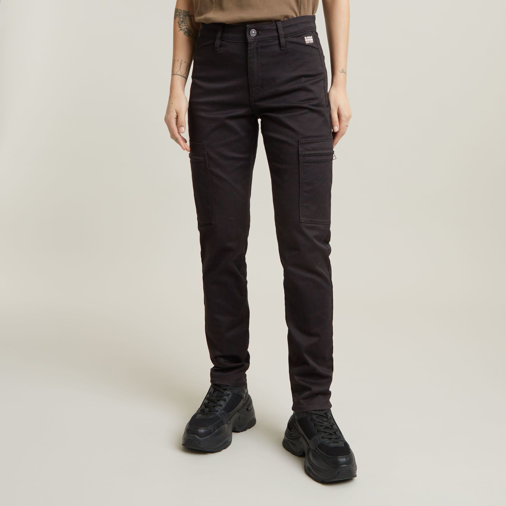 G-Star RAW Skinny Cargo Broek 2.0 - Zwart - Dames