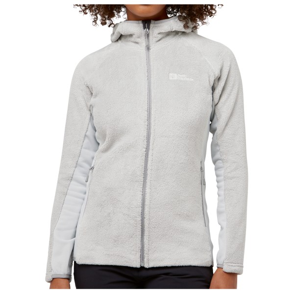 Jack Wolfskin  Women's Rotwand Hooded Fullzip - Fleecevest, grijs