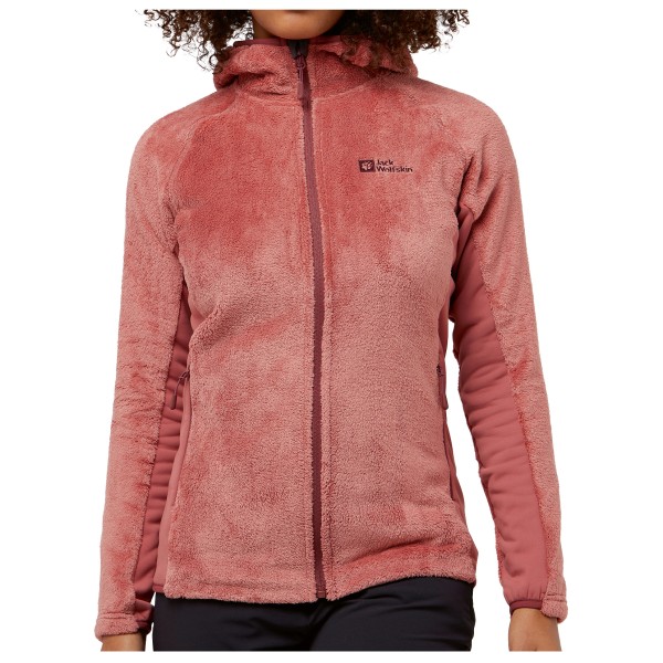 Jack Wolfskin  Women's Rotwand Hooded Fullzip - Fleecevest, roze