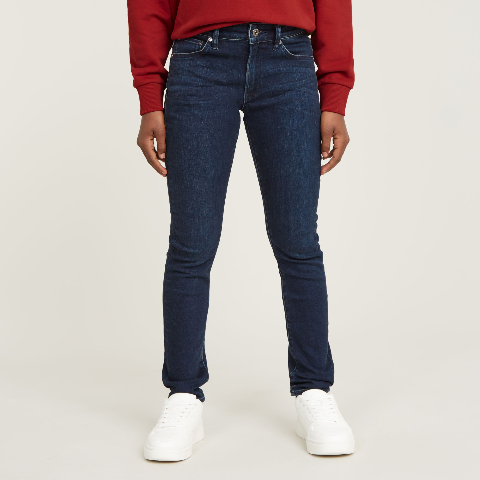 G-Star RAW Kids 3301 Skinny Jeans - Donkerblauw - meisjes