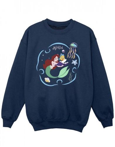 Disney Girls De kleine zeemeermin die een boek leest Sweatshirt