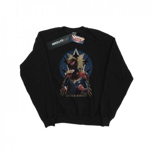 Marvel Girls Kapitein  Jet Burst Sweatshirt