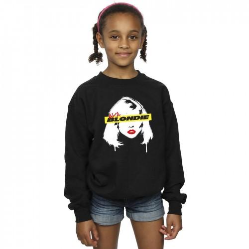 Blondie Girls Face Graffiti-sweatshirt