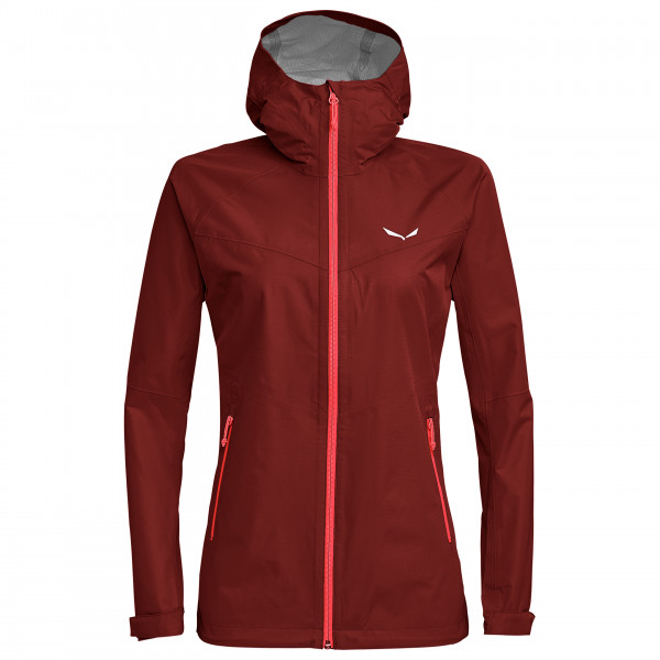 Salewa  Women's Puez Aqua 3 PTX Jacket - Regenjas, rood