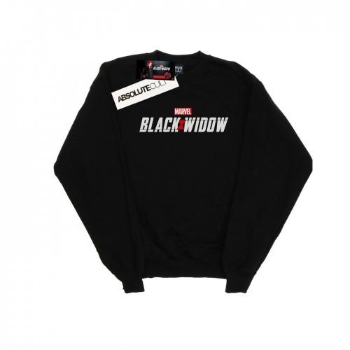 Marvel Girls Black Widow Movie-logo sweatshirt