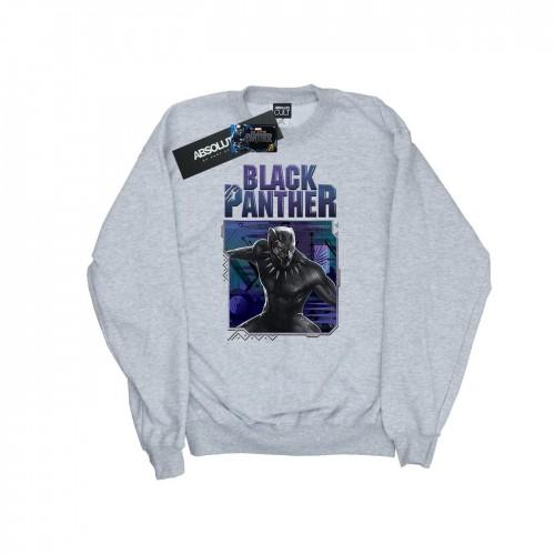 Marvel Girls Black Panther Tech Badge-sweatshirt