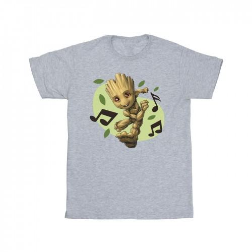 Marvel Boys Guardians of the Galaxy Groot muzieknoten T-shirt