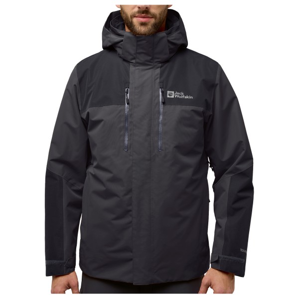 Jack Wolfskin  Jasper 3In1 Jacket - 3-in-1-jas, grijs/zwart