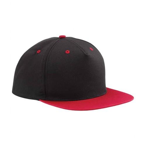 Beechfield contrasterende snapback-pet met 5 panelen