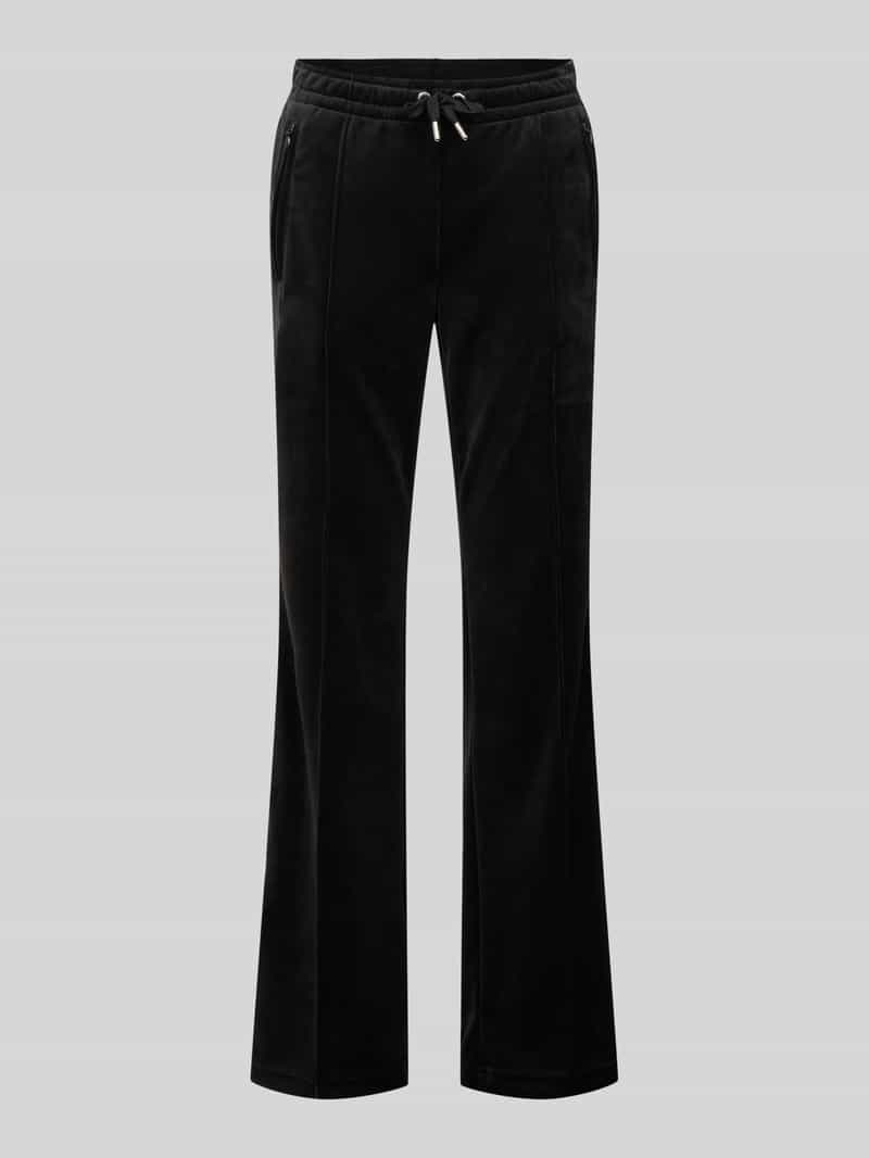 Juicy Couture Straight fit sweatpants met labeldetail, model 'TINA'