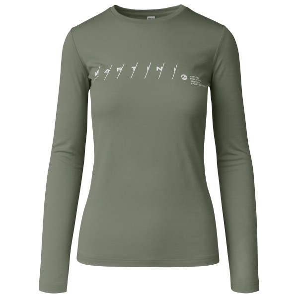 Martini  Women's Argon Shirt - Merinoshirt, olijfgroen