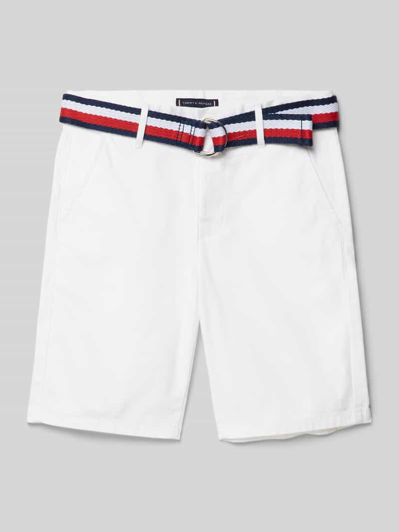 Tommy Hilfiger Teens Bermuda met stoffen ceintuur