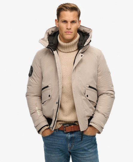 Superdry Mannen Gewatteerd City Bomberjack Beige