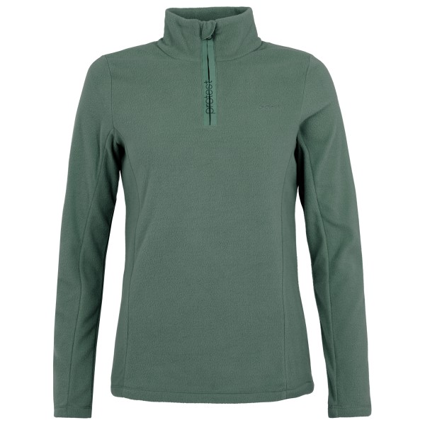 Protest  Women's Mutez 1/4 Zip Top - Fleecetrui, olijfgroen