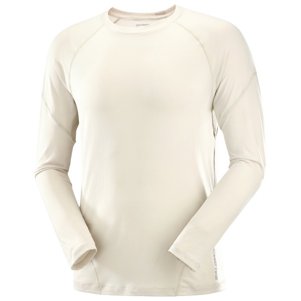 Salomon  Cross Run L/S Tee - Sportshirt, wit/beige