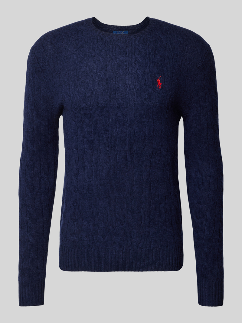 Polo Ralph Lauren Gebreid jack van kasjmier met logostitching