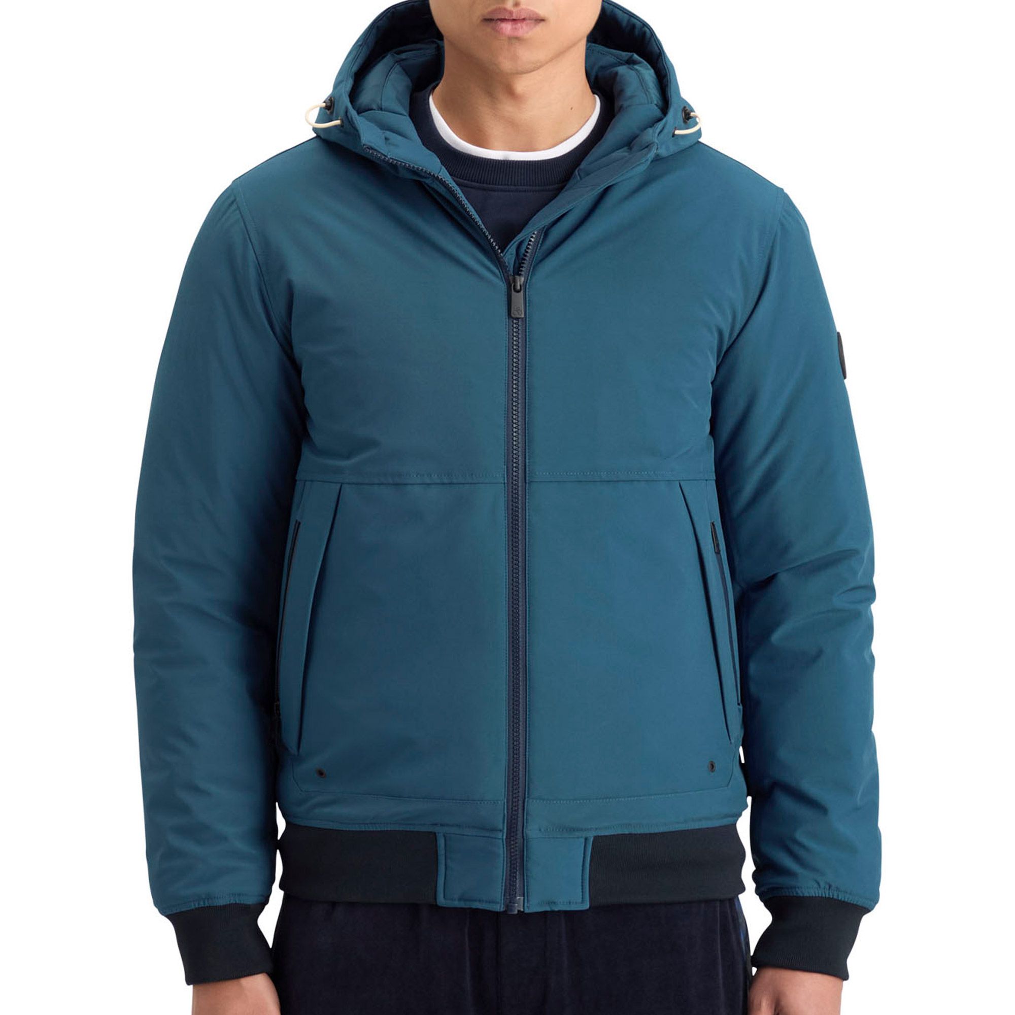 Scotch & Soda Classic Stretch Hooded Softshell Heren