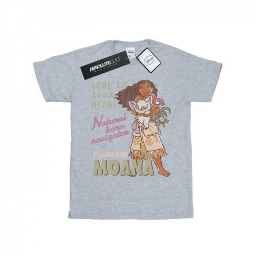 Disney meisjes Moana Natural Born Navigator katoenen T-shirt