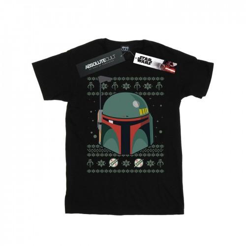 Star Wars Girls Boba Fett Christmas Cotton T-Shirt