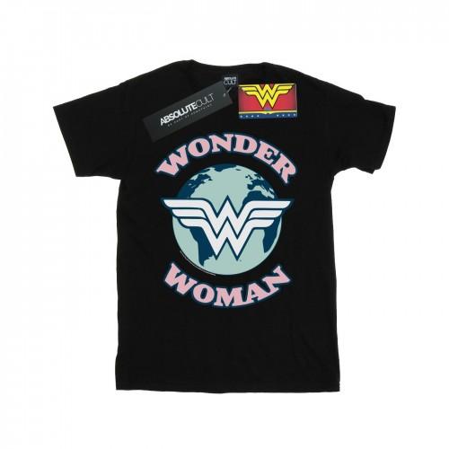 DC Comics Girls Wonder Woman Planet-symbool katoenen T-shirt