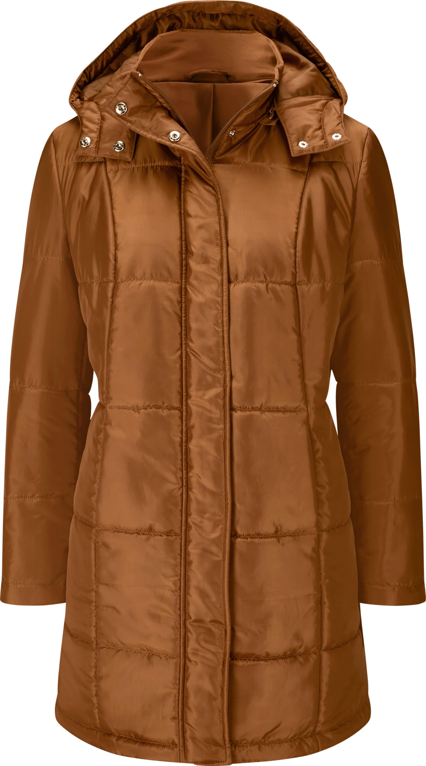 Your Look... for less! Dames lange jas cognac Maat