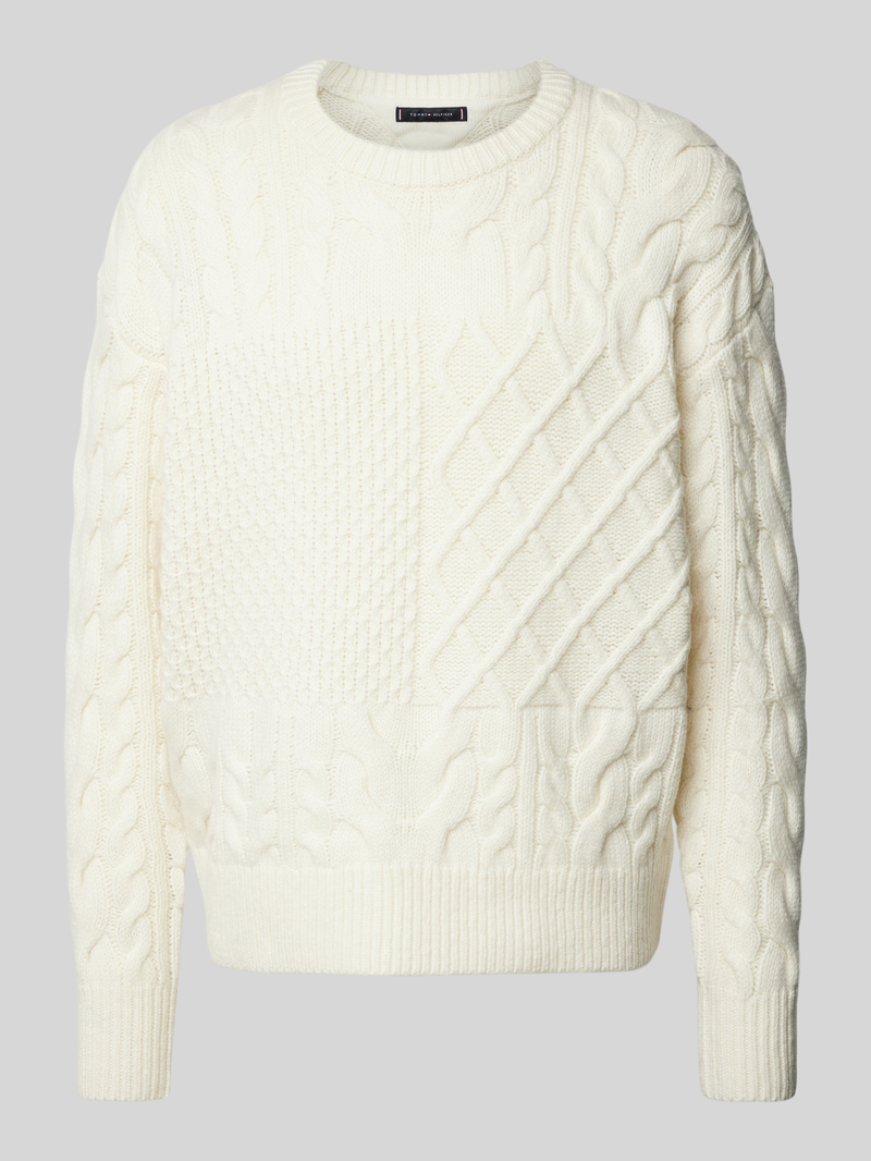 Tommy Hilfiger Gebreide pullover met structuurmotief