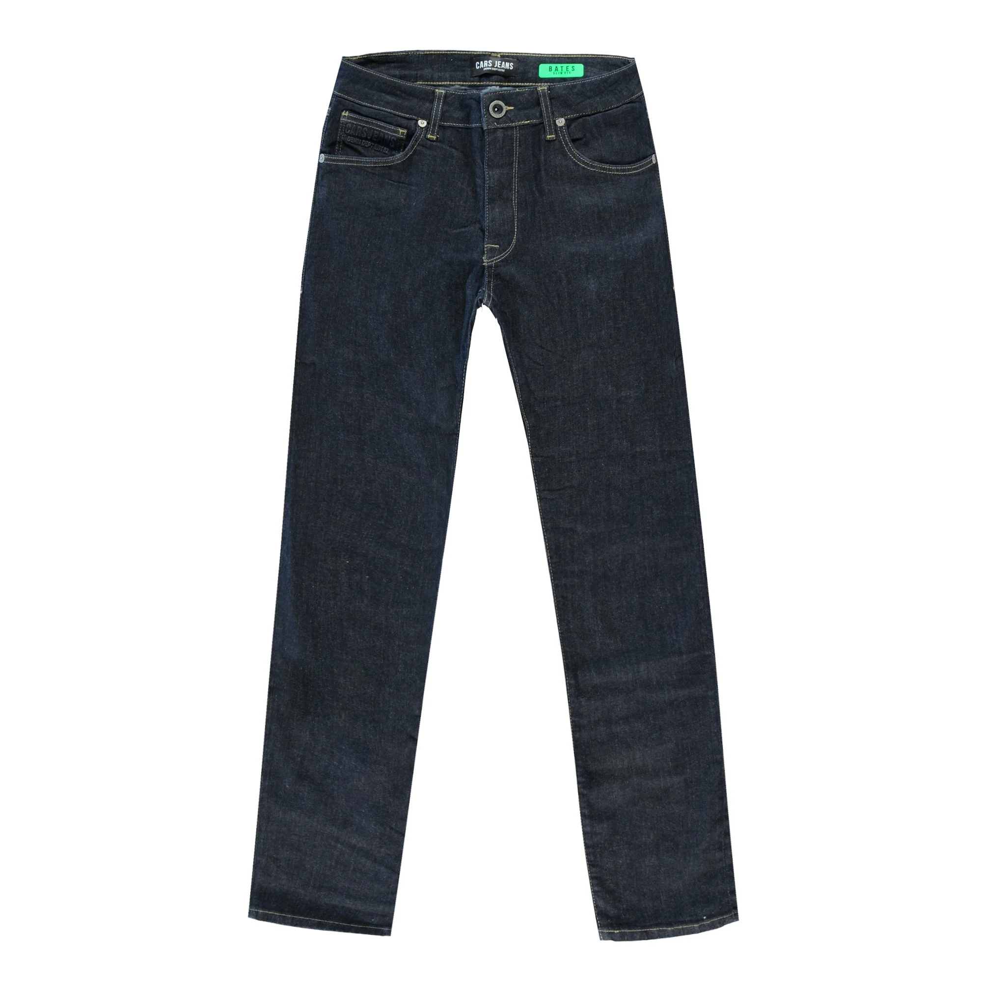 Cars Bates denim heren slim-fit jeans blue rinsed