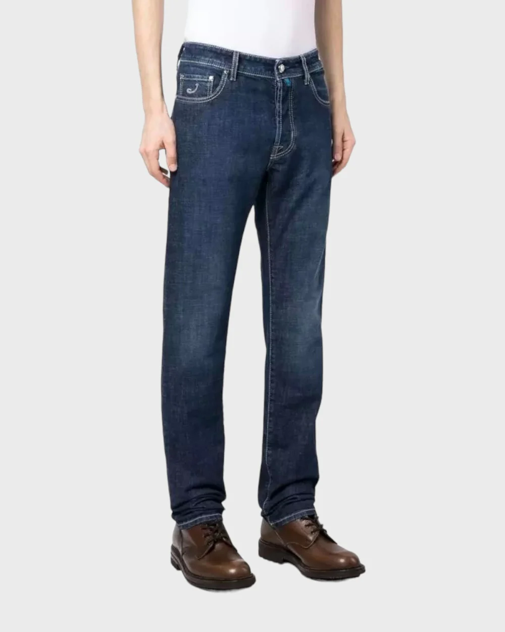 Jacob Cohën Blauw indigo straight leg spijkerbroek / jeans