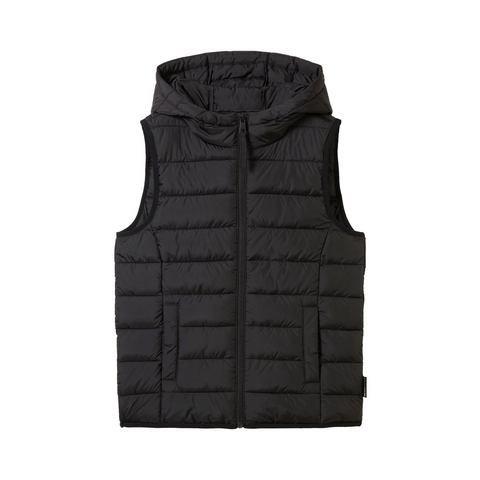 Tom Tailor Denim Bodywarmer met een capuchon