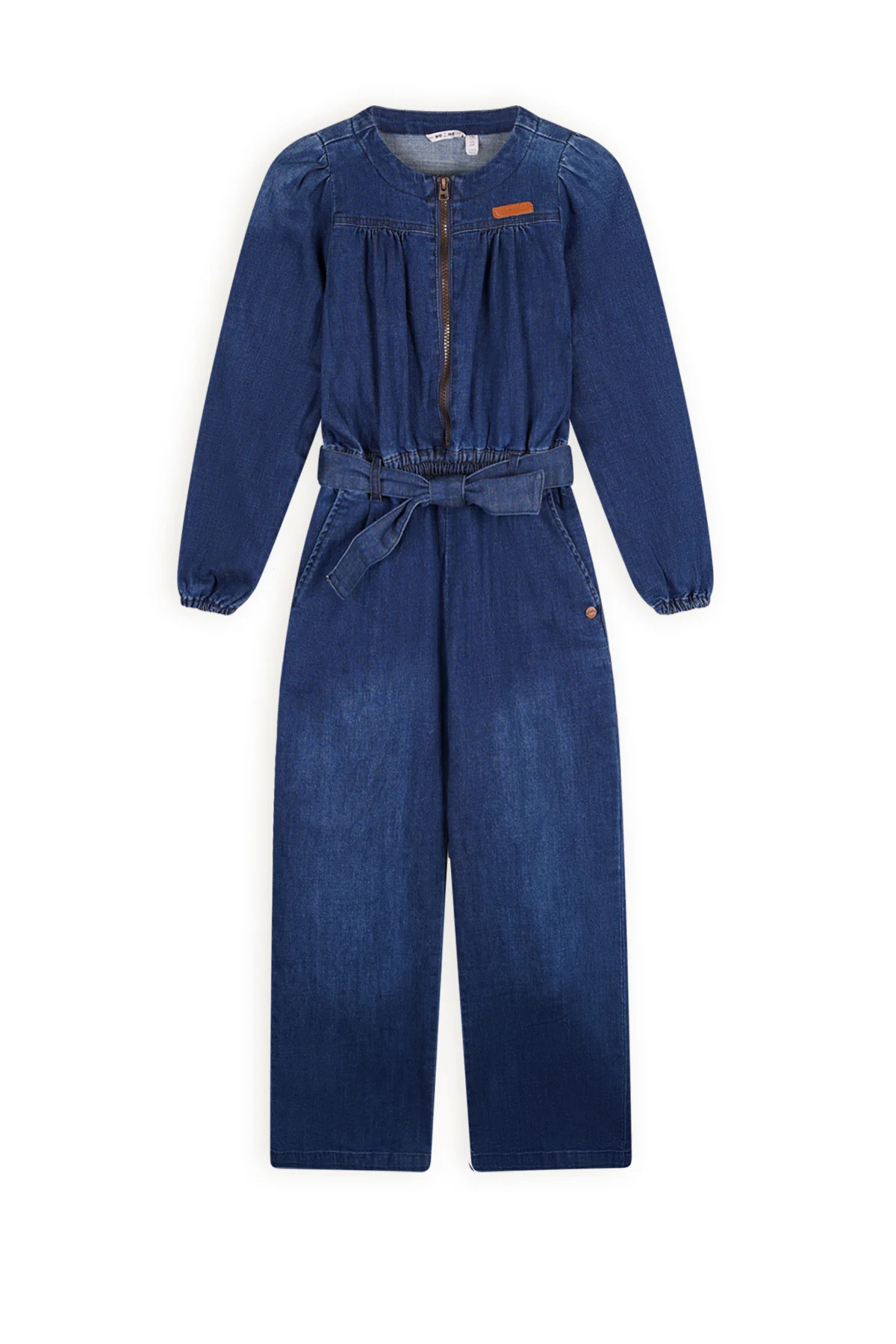 NoNo Meisjes jeans jumpsuit sasai navy