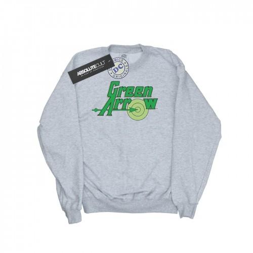 DC Comics jongens sweatshirt met groene pijltekstlogo