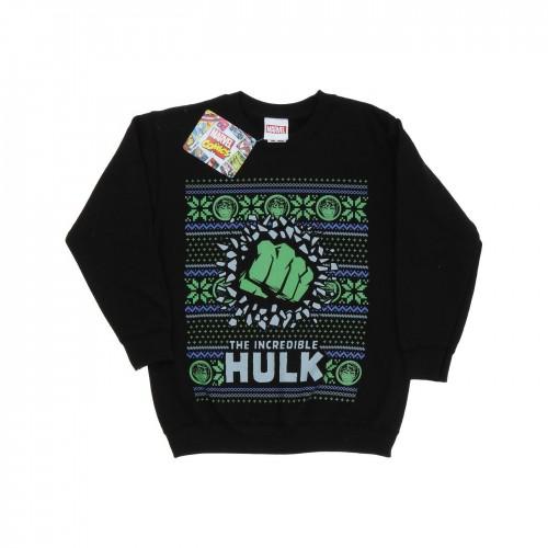 Marvel Boys Hulk Fair Isle kerstsweater